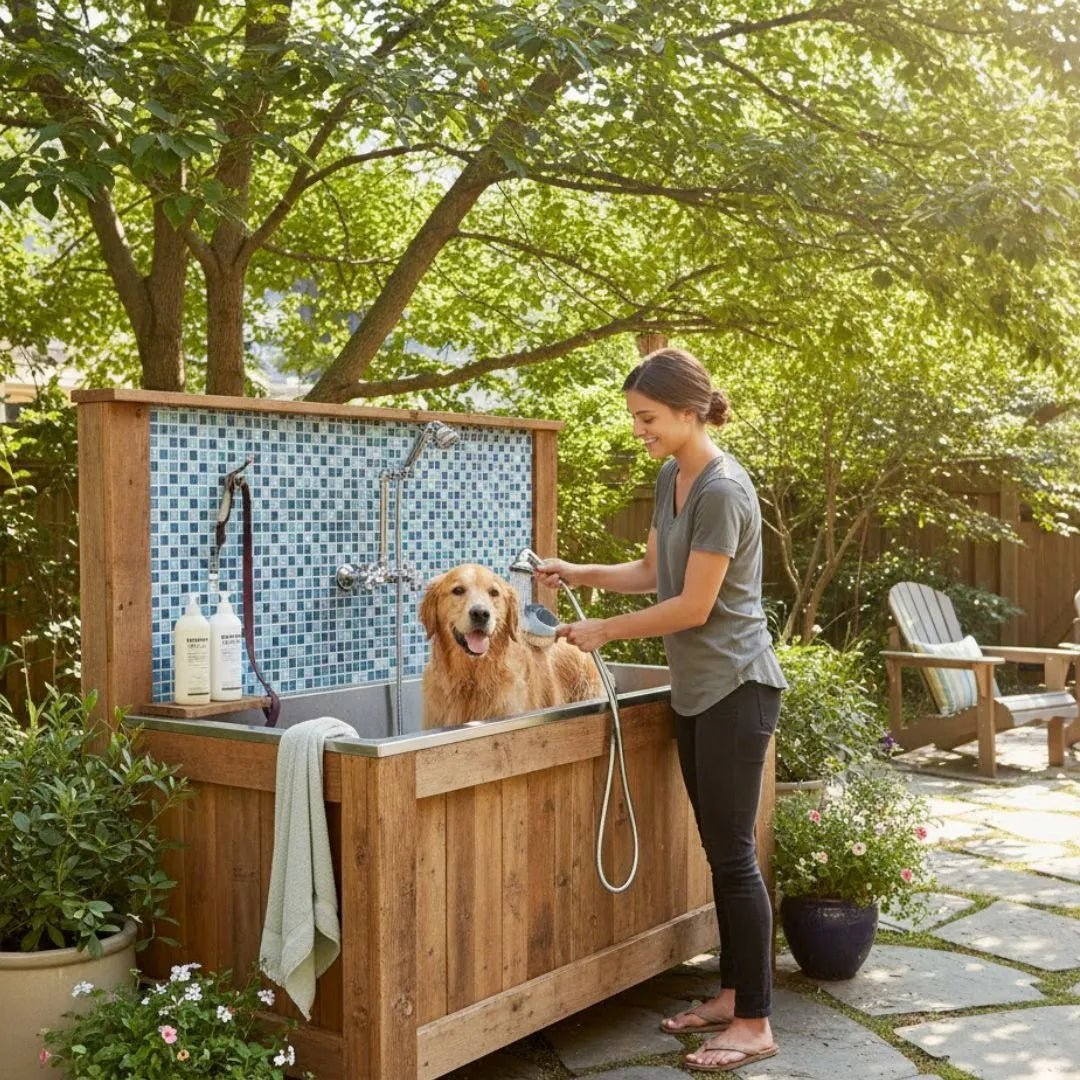 Dog Wash Station - Healthy Homes Atlanta Outdoor Backyard