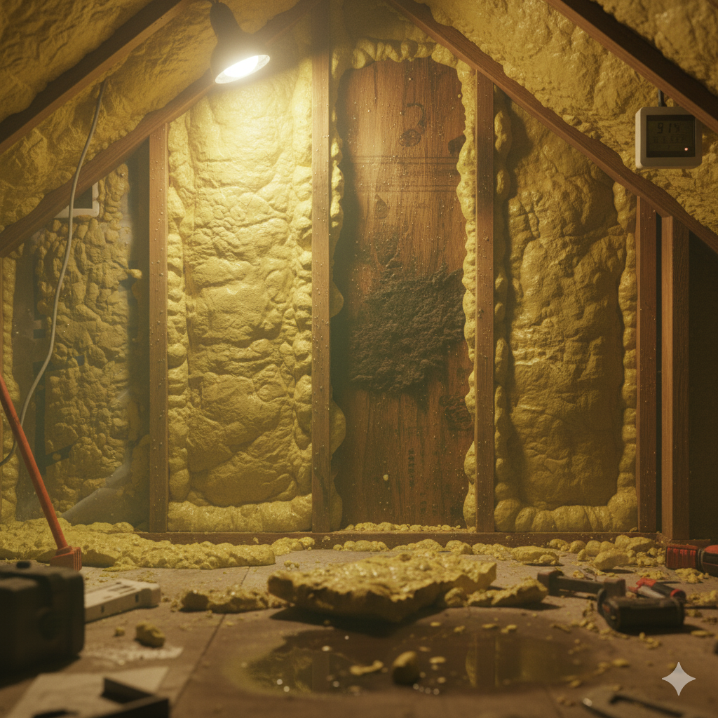 Spray Foam Breaks Down in Humidity.