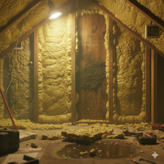 Spray Foam Breaks Down in Humidity.