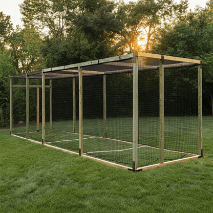 backyard batting cage  without bullpen or turf