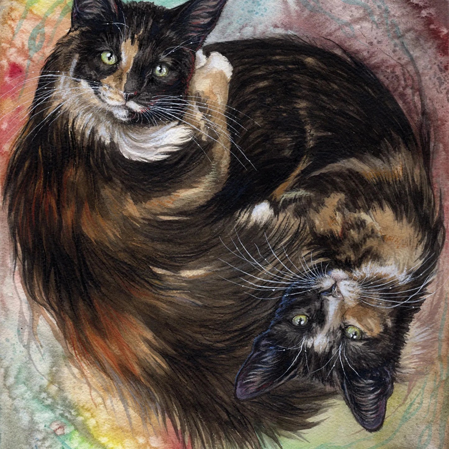 Custom Watercolor Pet Portrait - Healthy Homes Atlanta