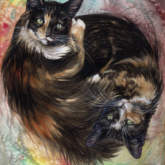 Custom Watercolor Pet Portrait - Healthy Homes Atlanta