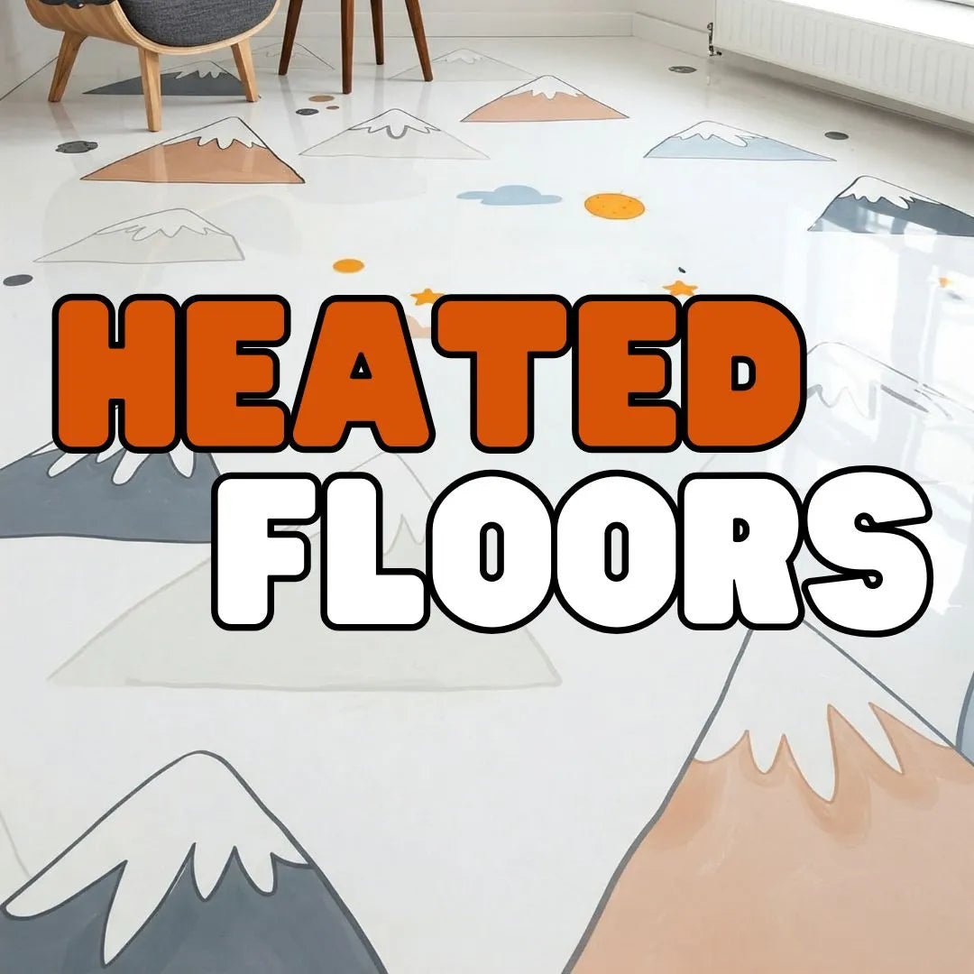 custom floors - Heated Version with artistic mountains