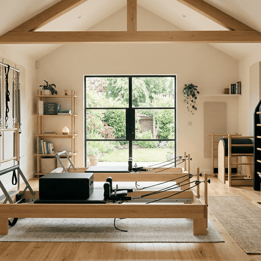 Custom Home Pilates Studios | Reformer & Tower Room Design - Healthy Homes Atlanta custom home pilates studio